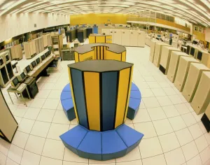 Physics Prints: CERN's CRAY X-MP/48 Supercomputer Print