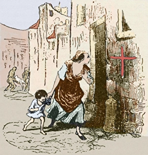 Plague quarantine, England, 16th century Plague quarantine, England, 16th century