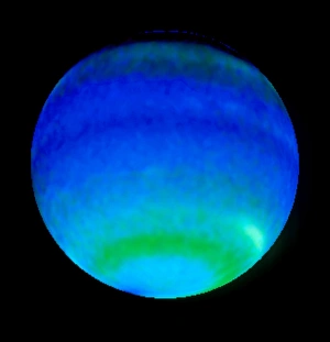 Planet Neptune, showing weather patterns Planet Neptune, showing weather patterns