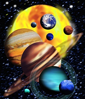 Planets & their relative sizes Planets & their relative sizes