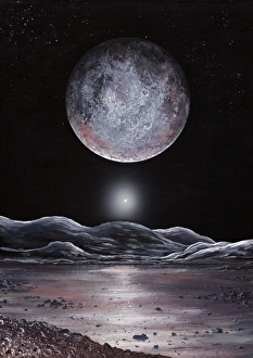 Pluto Prints: Pluto seen from Charon Print