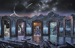 Portals to alternate universes, artwork Portals to alternate universes, artwork