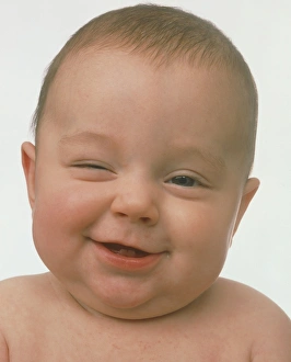 Portrait of a smiling six month old baby boy Portrait of a smiling six month old baby boy