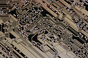 Circuit Board Design Prints: Printed circuit board, computer artwork
