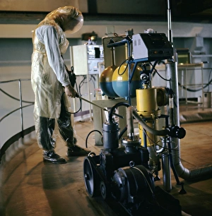 Industrial Safety Equipment Prints: Protective nuclear suit