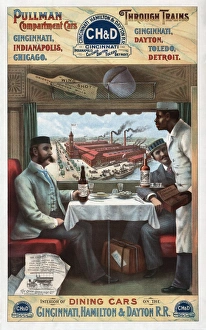 1894 Pullman Dining Car Print