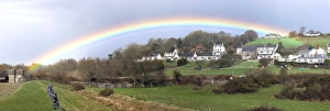 Devon Countryside Scenery Prints: Rainbow in Devon
