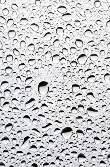 Images Dated 11th March 2011: Raindrops on a window pane Print