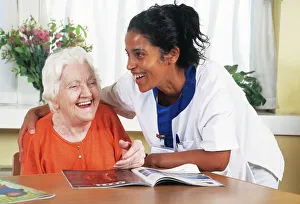 Elderly Woman Prints: Rest home