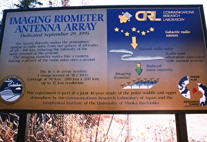 Riometer information board Riometer information board