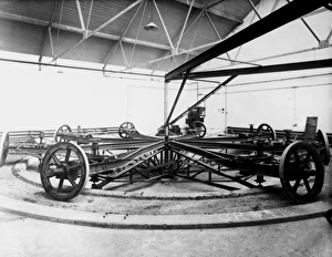 20th Century Transportation History Prints: Road testing machine, 1911