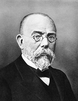Images Dated 15th July 2004: Robert Koch Print, 19th-century German bacteriologist