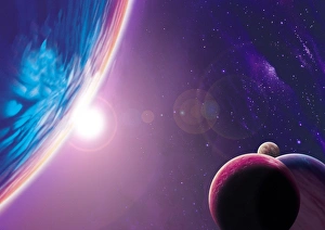 Solar System Illustration Prints: Rocky planets
