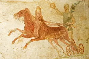 Images Dated 24th August 2007: Roman fresco, Ostia Antica