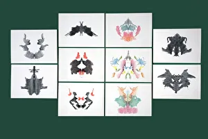 Inkblot Prints: Rorschach Inkblot Test Print: Card 3