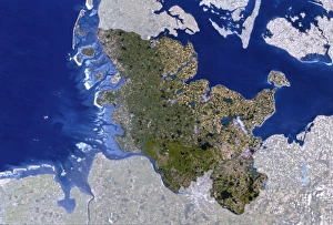 Satellite image of Schleswig-Holstein, Germany Satellite image of Schleswig-Holstein, Germany