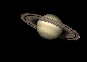 Saturn Print - A Calm Gas Giant