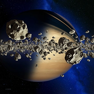 Saturn's Ring System Print