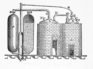 Historical Steam Engine Prints: Saverys engine