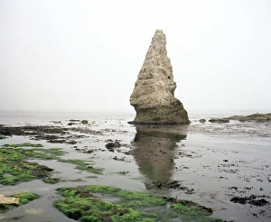 English Seaside Landscape Prints: Sea stack