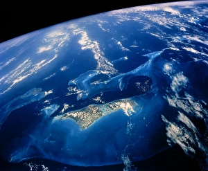 Shuttle view of part of The Bahamas archpelago Shuttle view of part of The Bahamas archpelago