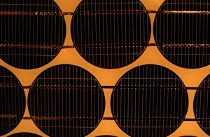 Renewable Energy Sources Prints: Solar cells on solar panel