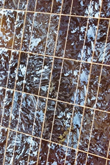 Solar Panel Print: Crystalline Surface Detail