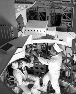 Soviet Almaz Space Station Construction Print