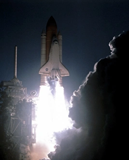 Manned Spaceflight History Prints: Space Shuttle launch