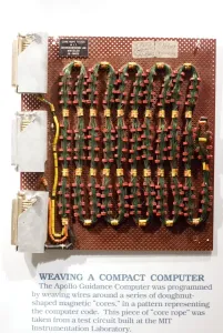 Apollo Guidance Computer ROM Print: Core Rope Memory