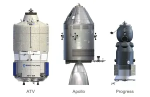 Apollo Mission Prints: ATV, Apollo and Progress modules Print