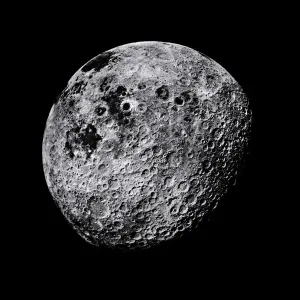 Far Side of the Moon Print, Apollo 16 Photograph