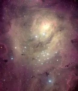 Space Prints: Lagoon Nebula Print (M8) - A 3500 Light Year Distance Image