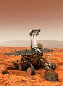 Space Prints: Mars Exploration Rover Print on Canvas