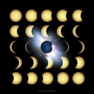 Total Solar Eclipse Prints: Total solar eclipse, artwork