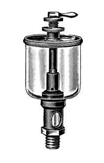 Steam Engine Maintenance Prints: Steam engine lubricator