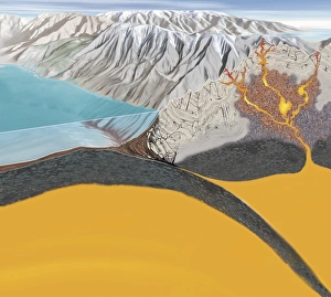 Images Dated 9th February 2011: Subduction Zone Processes Print