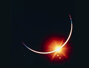 Sun eclipsed by Earth, seen from Apollo 12 Sun eclipsed by Earth, seen from Apollo 12