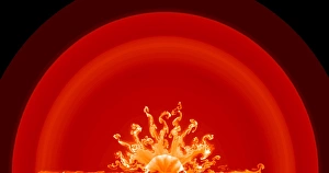 Supernova 1987a explosion simulation Supernova 1987a explosion simulation