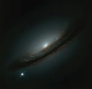 Hubble Telescope Prints: Hubble Space Telescope Image Print of Supernova SN1994D in Galaxy NGC 4526