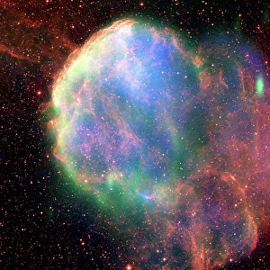 Supernova remnant IC 443, composite image Supernova remnant IC 443, composite image
