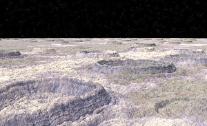 Surface of Callisto, a Jovian moon Surface of Callisto, a Jovian moon