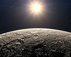 Planetary Science Images Prints: Surface of Mercury, artwork