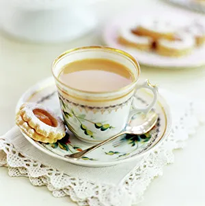 Tea and biscuits Print