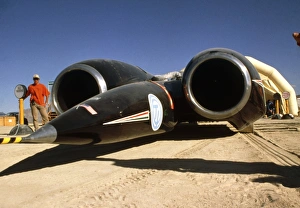 Thrust SSC, the worlds first supersonic car Thrust SSC, the worlds first supersonic car