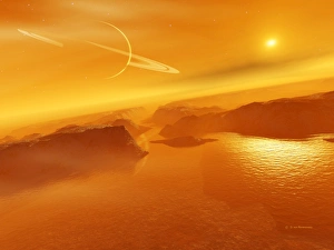 Titan landscape Titan landscape