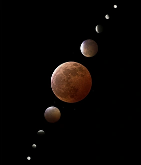 Lunar Eclipse Prints: Total lunar eclipse
