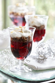 Prints of Raspberry and blackberry trifles Images Dated 2010 March: Raspberry and Blackberry Trifle Print