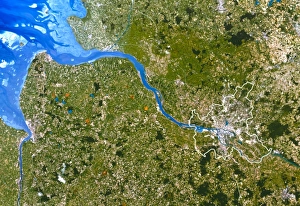 True-colour satellite image of Hamburg, Germany True-colour satellite image of Hamburg, Germany