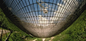 Underside of Arecibo radio telescope Underside of Arecibo radio telescope